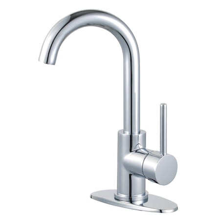 Fauceture LS8431DL Concord Single-Handle Bathroom Faucet W/ Push Pop-Up, Chrome LS8431DL